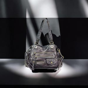 Y2K Vintage gewaschene Lederumhängetasche - Hot Girl Crossbody mit mehreren Taschen