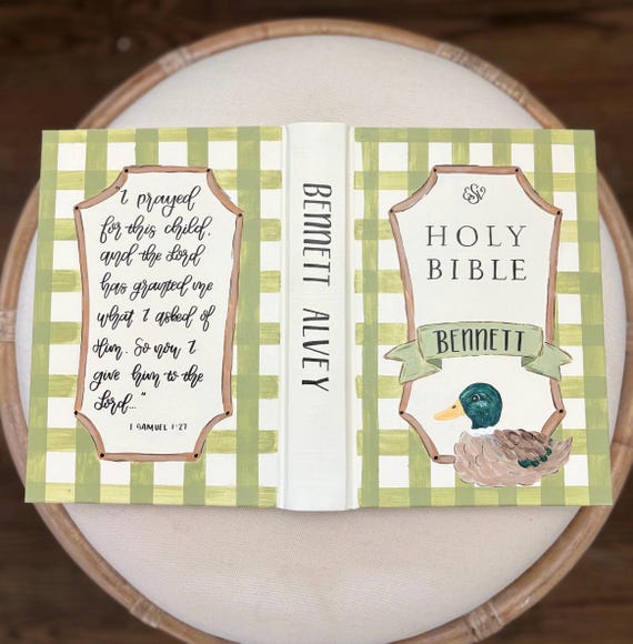 Custom Painted Baby Bibles