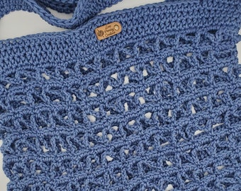 Promenade crochet bag; crochet handbag