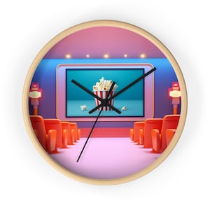 Wall Clock MOVIE NIGHT Home Cinema