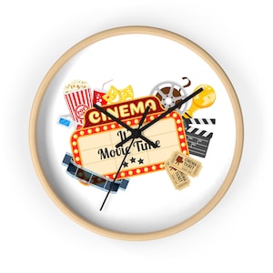 Wall Clock MOVIE NIGHT It&#39;s Movie Time