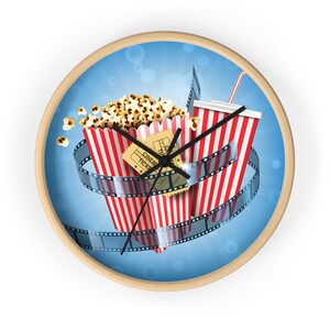 Wall Clock MOVIE NIGHT Film Popcorn
