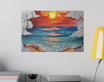 Oceaanzicht Home Decor Canvas Wall Art