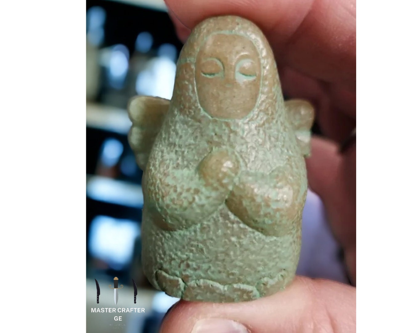 Zelda BOTW Goddess Handmade Statue, 5.5x4cm/2.2x1.6 , Painted Stone