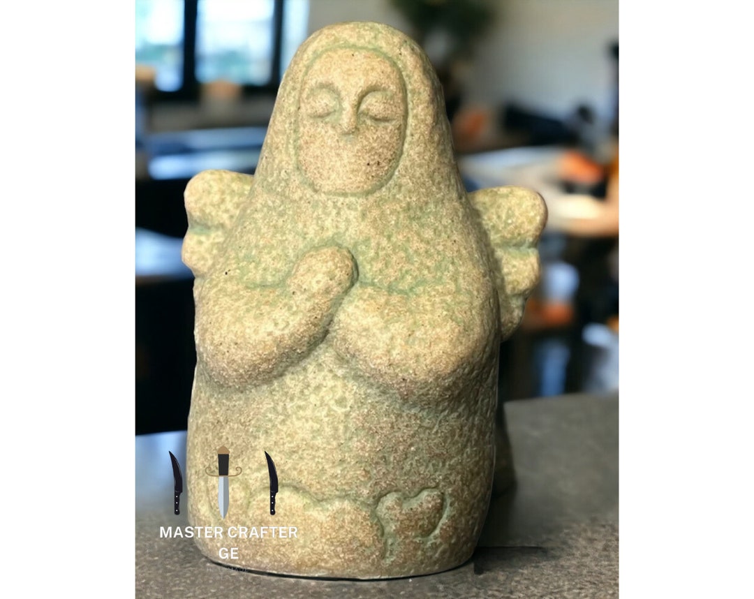 Zelda BOTW Goddess Handmade Statue, 5.5x4cm/2.2x1.6 , Painted Stone