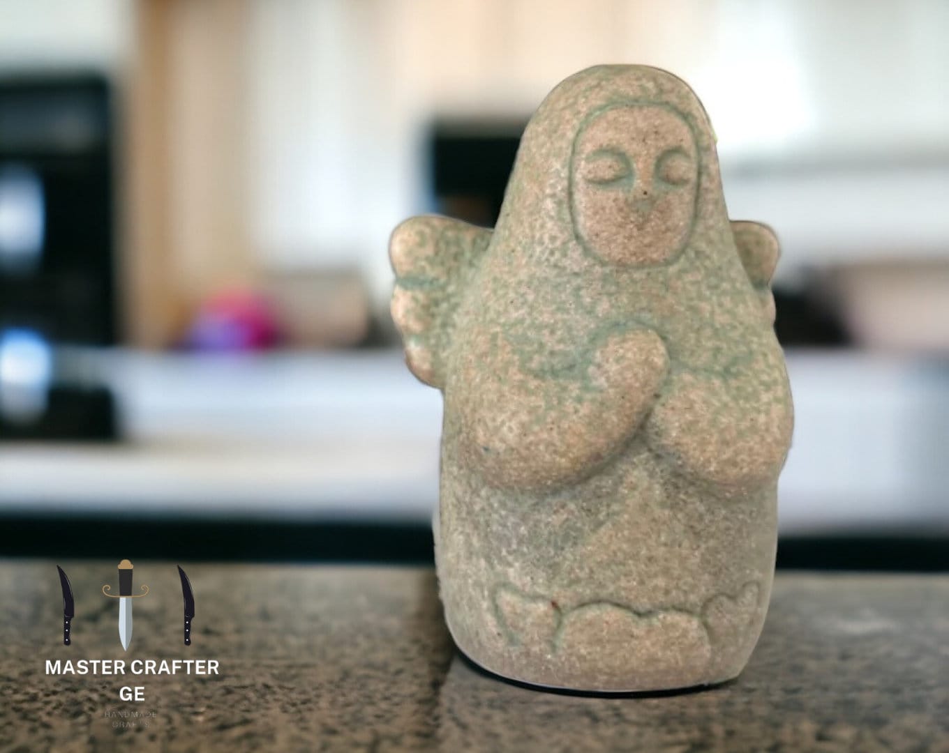 Zelda BOTW Goddess Handmade Statue, 5.5x4cm/2.2x1.6 , Painted Stone