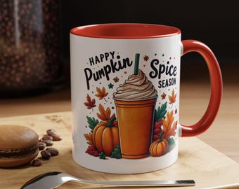 Pumpkin Spice Mug Fall Coffee Cup Autumn Cozy Gift for Her