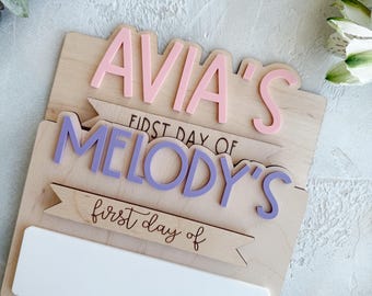First Day of School Sign l Back to School Sign l Last Day of School Sign l Back to School Photo Prop l Preschool Sign l Custom School Sign