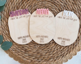 Mother's Day Drawing Magnet l Grandmother Gift l Kids Drawing Sign l Gift for Grandma l Mom Custom Magnet l Mom Gift l Custom Grandma Magnet