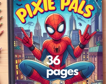 Libro da colorare per bambini a tema Spiderman dai 3 ai 6 anni