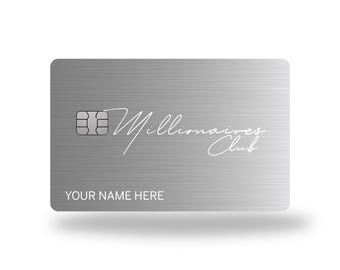 Anpassat metallkort "Miljonärsklubben V3"