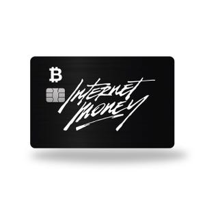 Custom Metal Card &quot; Internet Money &quot;