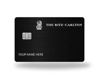 Custom Metal Card " Ritz Carlton "