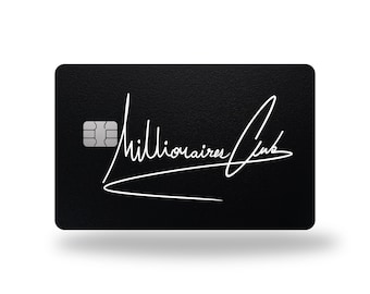 Custom Metal Card " Millionaires Club V2 "