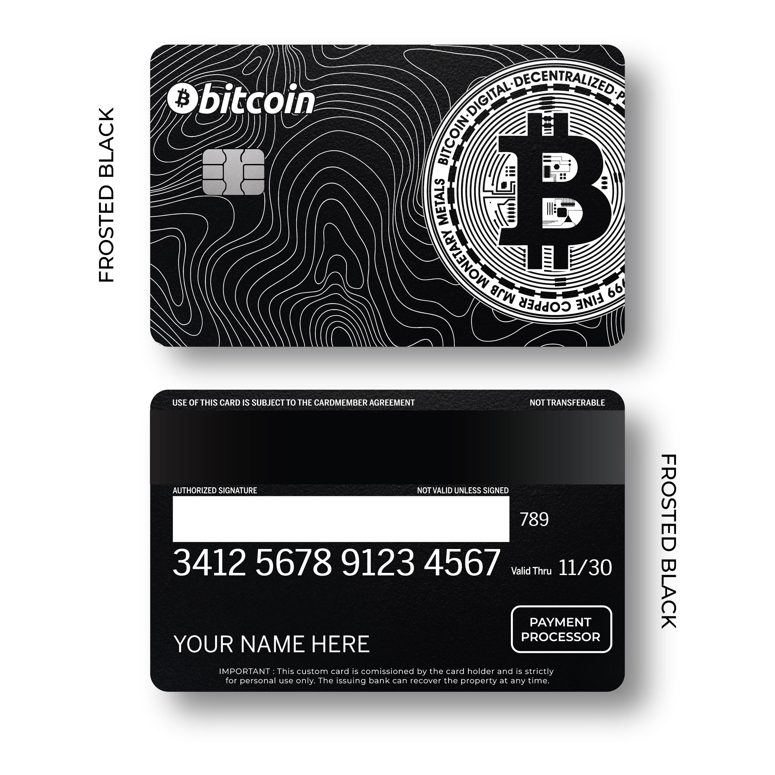 カスタムメタルカード「ビットコインv1」