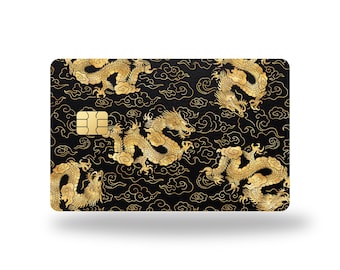 Custom Metal Card " Dragon Pattern "