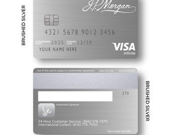 Custom Metal Card " JPM "