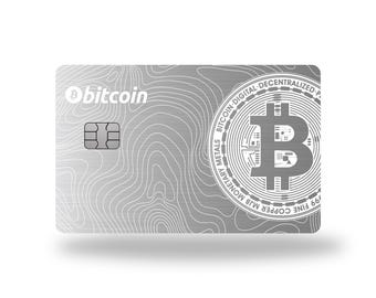Custom Metal Card " Bitcoin V1 "