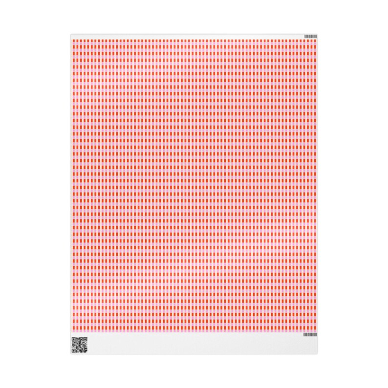 Candy Stripe Christmas Wrapping Paper, Pink and Red Modern Gift Wrap Bild 7