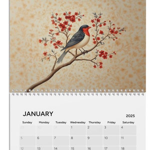 2025 Art Wall Calendar Southasian Ethnic style Pakistani Indian Persian Afghan Mughal Palace Islamic traditional cultural planner monthly