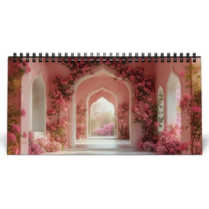 2025 Art Desk Calendar Southasian Ethnic style Pakistani Indian Persian Afghan Mughal Palace Islamic traditional cultural planner monthly