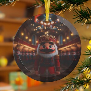 Nutcracker Glass Ornaments Xmas Decor Holiday Gift Winter Cute Festive Cozy Decoration Christmas tree hanging ornament colorful unique best