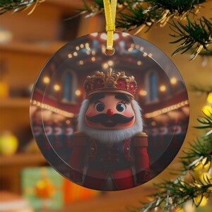 Nutcracker Glass Ornaments Xmas Decor Holiday Gift Winter Cute Festive Cozy Decoration Christmas tree hanging ornament colorful unique best