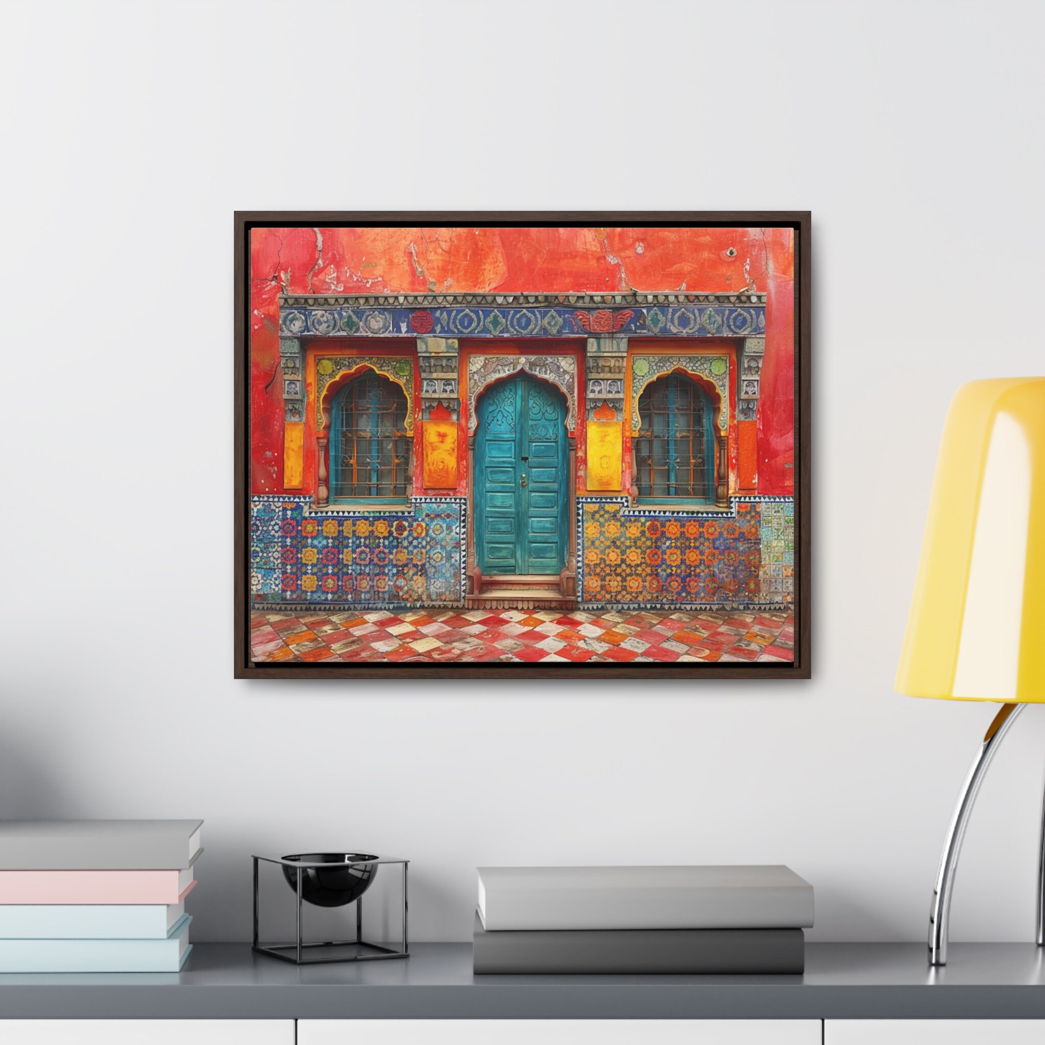 アートパネル カリフォルニアの空とヤシの木 幅40cm 高さ60cm 長方形 [66696]【 アートフレーム キャンバスアート 絵画 ポスター 壁掛け アート ウォールデコ―レーション 西海岸 雑貨 サーフ アメリカン 北欧 おしゃれ インスタ映え 】 | 【生活雑貨のELEMENTS エレメンツ  ... アート パネル イスラムアラビアMeccaキャンバスキャンバス壁画像印刷アルミ合金枠きの完成品