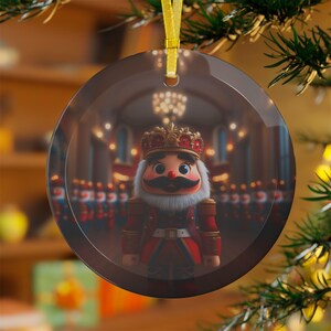 Nutcracker Glass Ornaments Xmas Decor Holiday Gift Winter Cute Festive Cozy Decoration Christmas tree hanging ornament colorful unique best