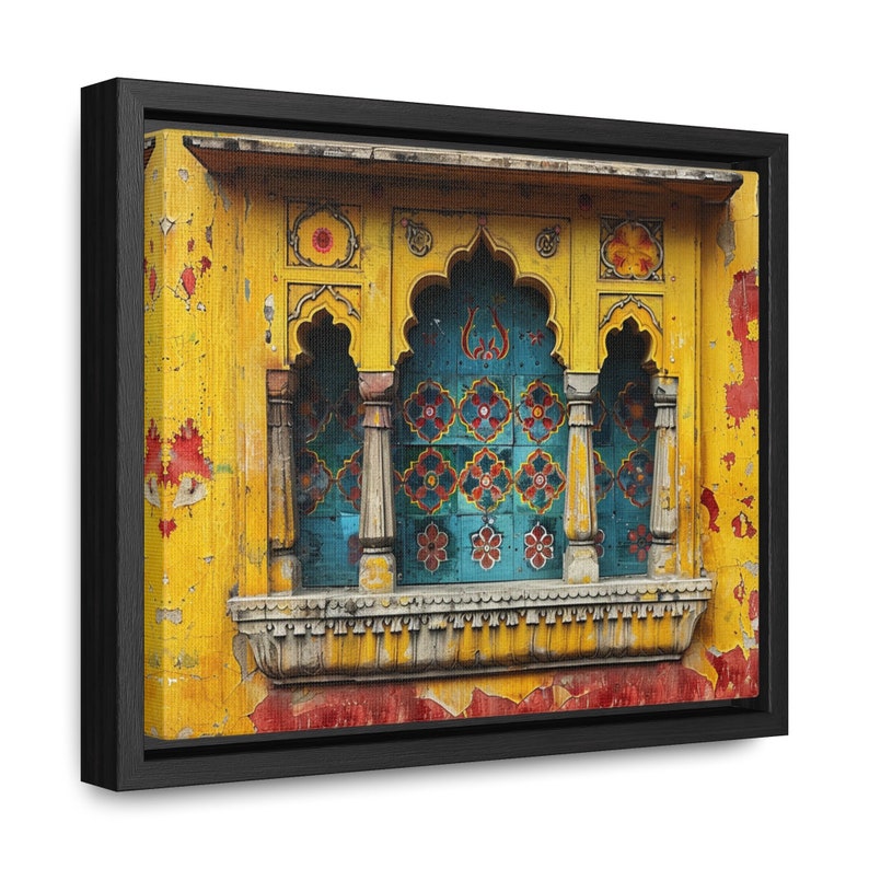Mughal Style Art - Canvas Horizontal Frame - Afghan Pakistani Indian ...