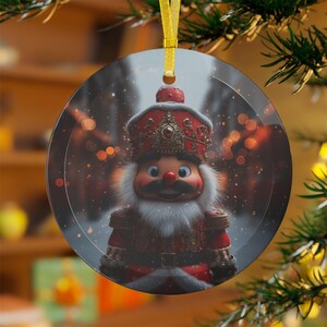 Nutcracker Glass Ornaments Xmas Decor Holiday Gift Winter Cute Festive Cozy Decoration Christmas tree hanging ornament colorful unique best