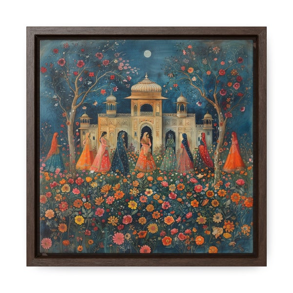 Mughal Style Art - Digital Download Only - Sizes 6 x 6, 10 x 10, 12 x 12, 16 x 16, 20 x 20 - Pakistani Indian Subcontinent Persian Art Women