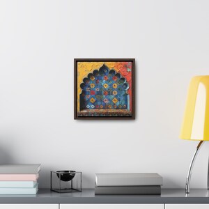 Mughal Style Art Painting, Gallery Canvas Square Frame, Palace Afghan ...