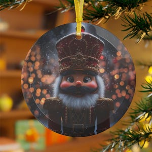 Nutcracker Glass Ornaments Xmas Decor Holiday Gift Winter Cute Festive Cozy Decoration Christmas tree hanging ornament colorful unique best