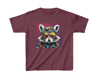 Raccoon gift for him raccoon tshirt for raccoon steampunk t shirt I love raccoon raccoon lover gift