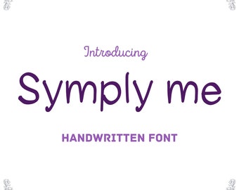 Symply Me: fuente manuscrita moderna