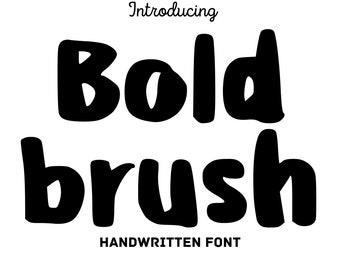 Bold Brush: fuente divertida manuscrita para proyectos creativos