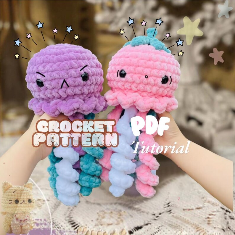 Octopus Crochet Pattern PDF, Sea Animals and Creatures, Beginner ...