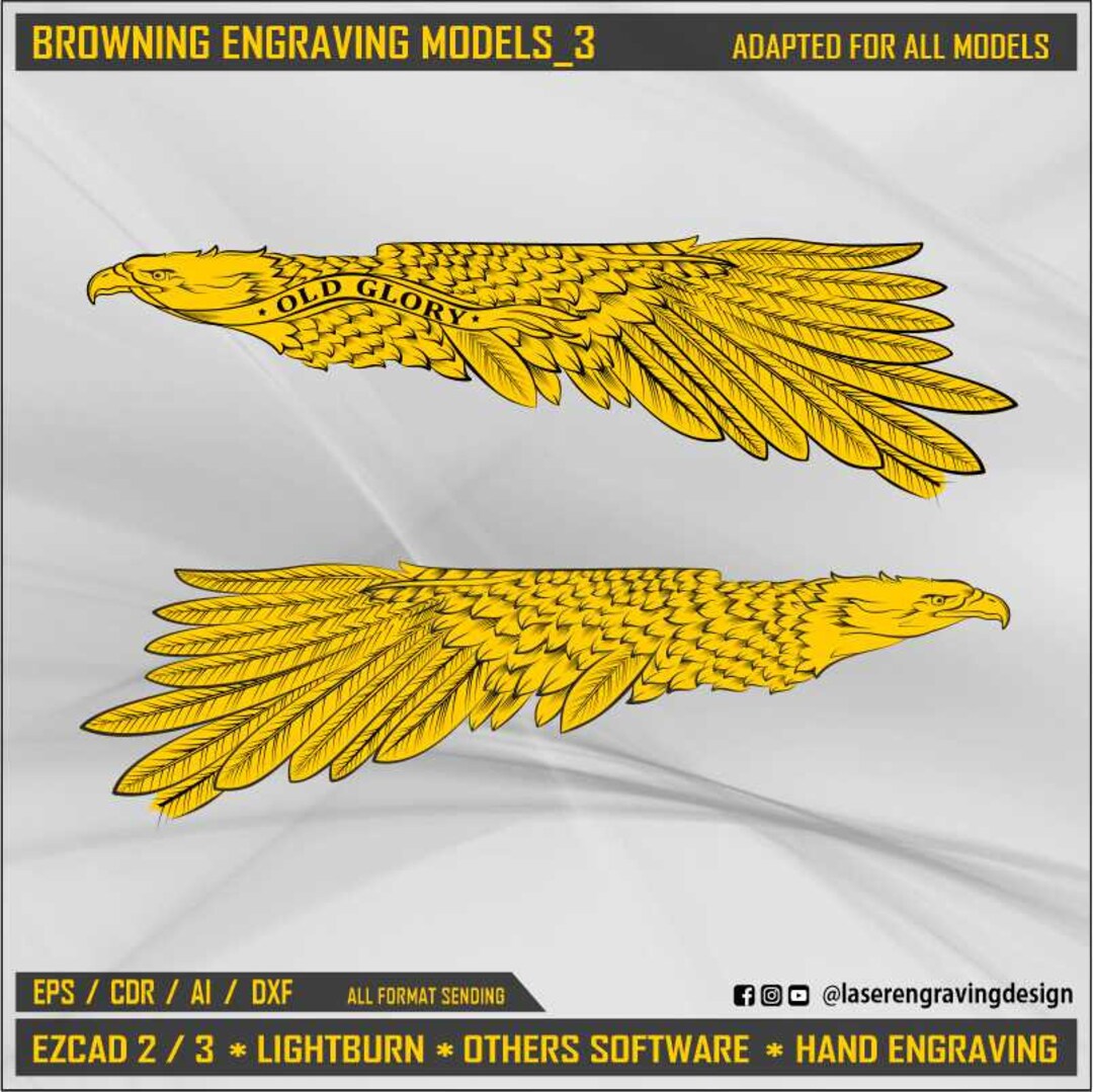 Browning Hp_old Glory Eagle Design - Etsy, image size:1080x1079