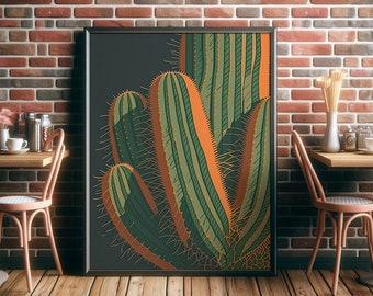 Cacti Wall Art | Cactus Prints | Desert Whispers-A Cactus Symphony | Digital Download | PRINTABLE Wall Art
