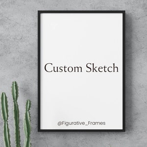 Digital Print | Custom Sketch | Hand Drawing | Line Drawing | Hand Made | Portrait drawing | Figure drawing | Personalized Sketch | Decor