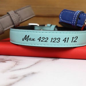 Personalized Leather Dog Collar, Engraved Leather Dog Collar, Dog Collar Leather, Leather Dog Collar, Customized Dog Collar, Puppy Collar