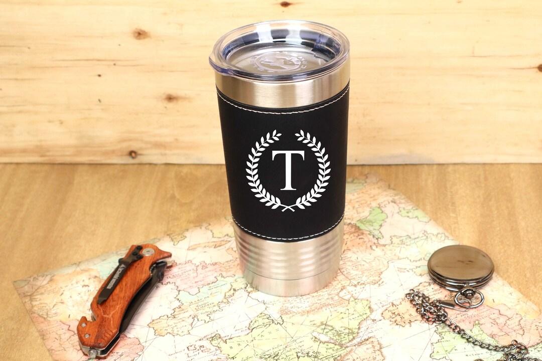 The Furfather - Personalized Custom Leather Tumbler main image 0
