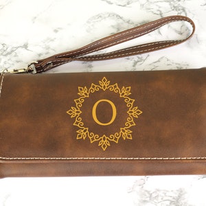 Personalized Leather Wallet for Women, Women Leather Wallet, Custom Leather Purse, Custom Leather Wallet for Her, Christmas Gift, Wallet