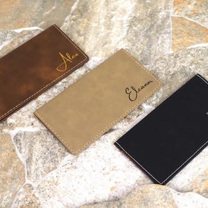 Personalized Checkbook Cover, Customized Leather Checkbook, Checkbook Wallet and Holder, Checkbook Case, Custom Checkbook Covers, Checkbook