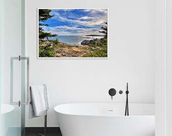 Serene Coastal Print, Maine Wall Art - Instant Download, Scenic Home Decor