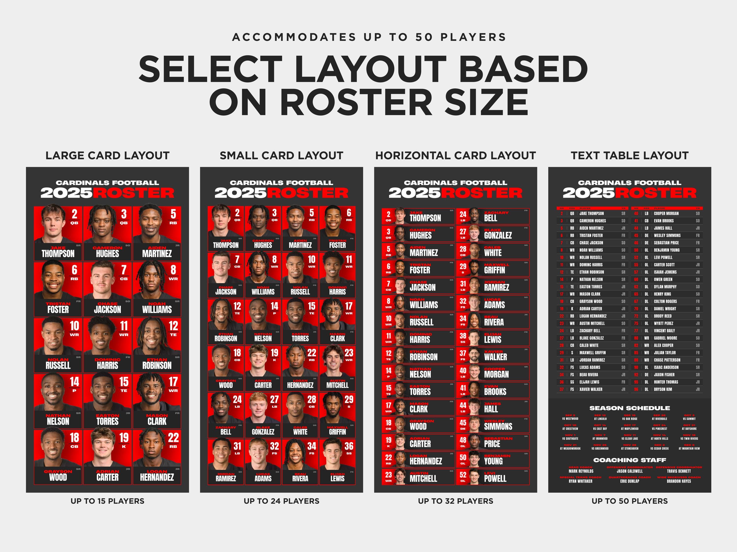 Customizable Team Lanyard Template - Editable Team Roster Card, Team ...