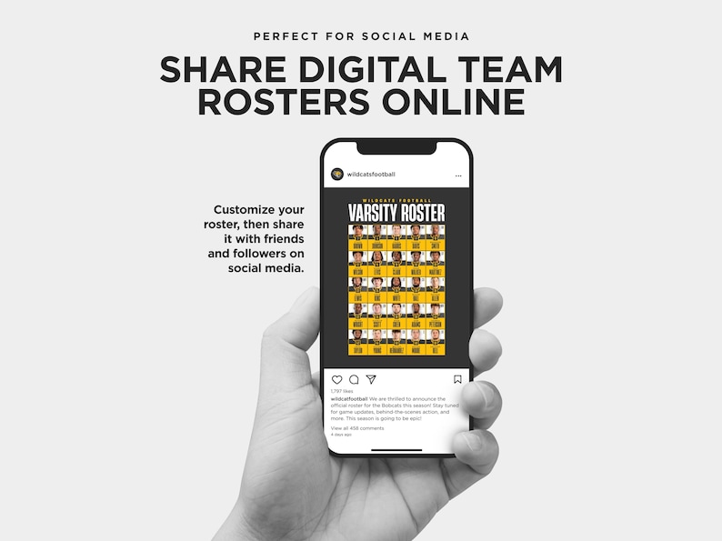 Team Roster Lanyard Template | Editable 4x8 Canva Team Design | Digital ...
