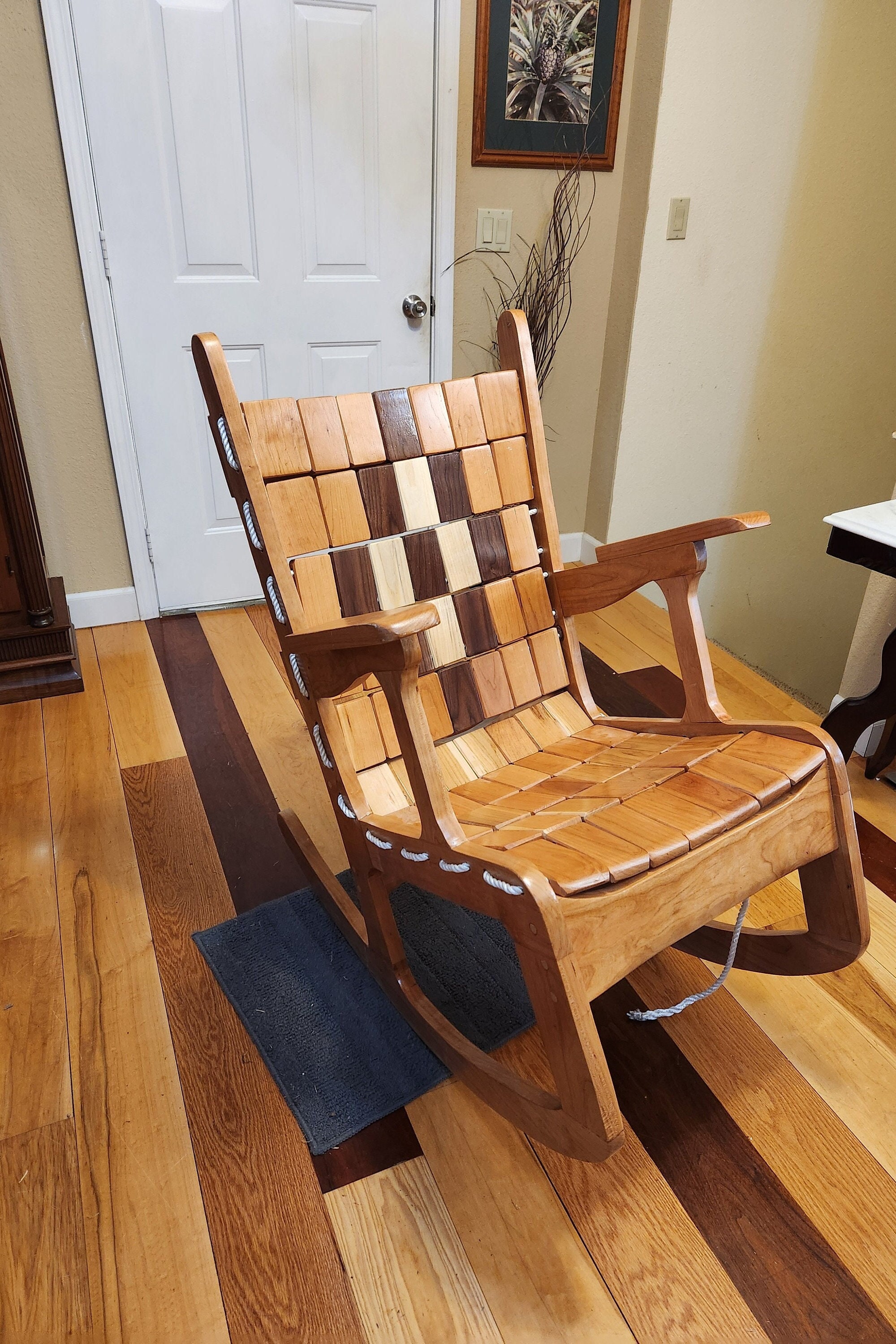 Heirloom Solid Wood Rocking Chair Etsy
