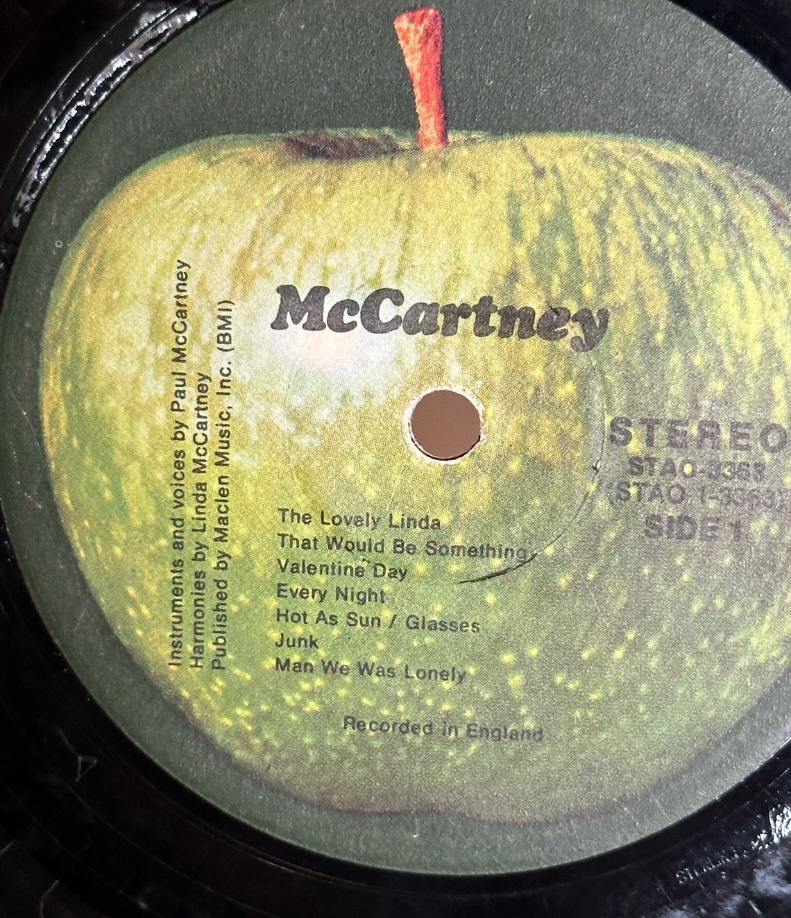 Paul Mccartney mccartney Vinyl Record Album Wall Hanging Clock Option